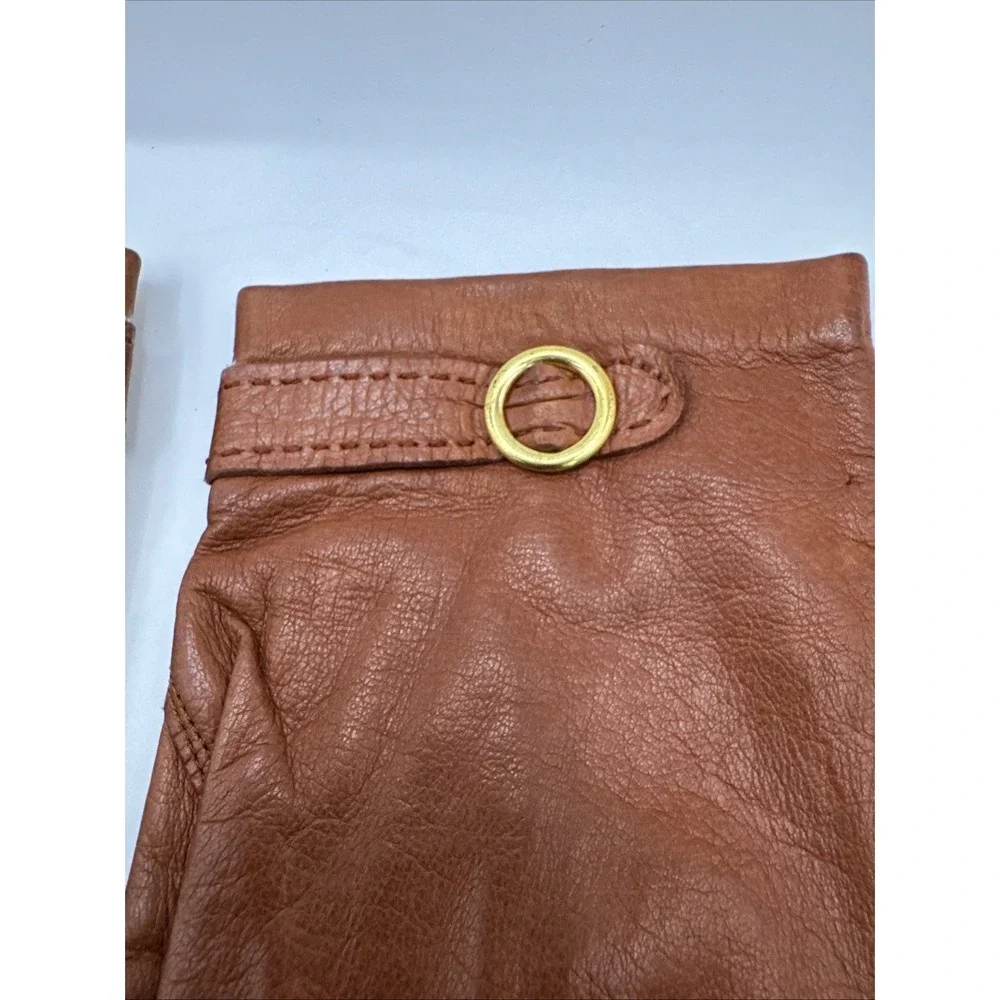 Vintage Brown Giselle Gloves Size 6.5‎